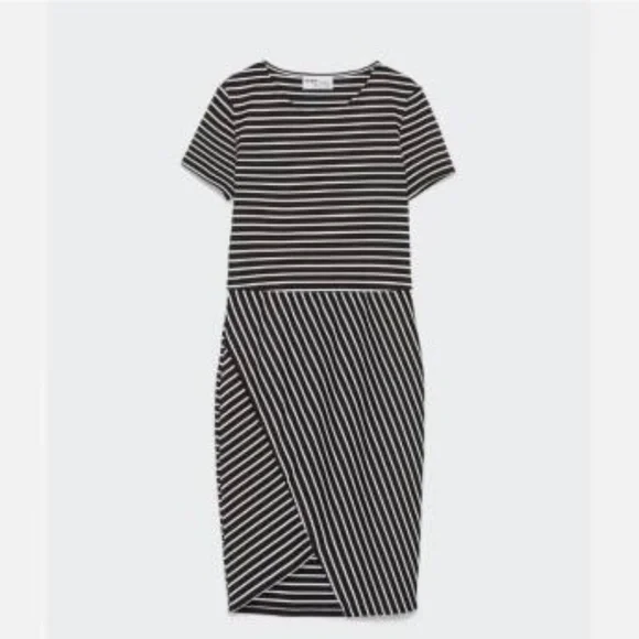 princess polly baby blue dress Zara | Dresses | Zara Black White Horizontal Striped Dress